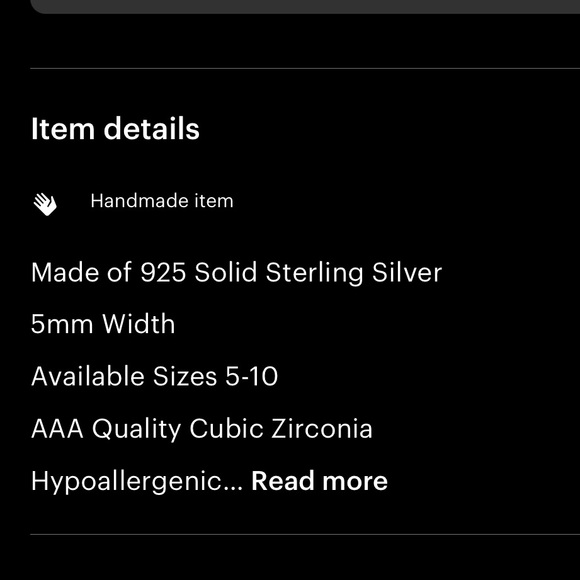 5 mm CZ eternity rink - Picture 5 of 6